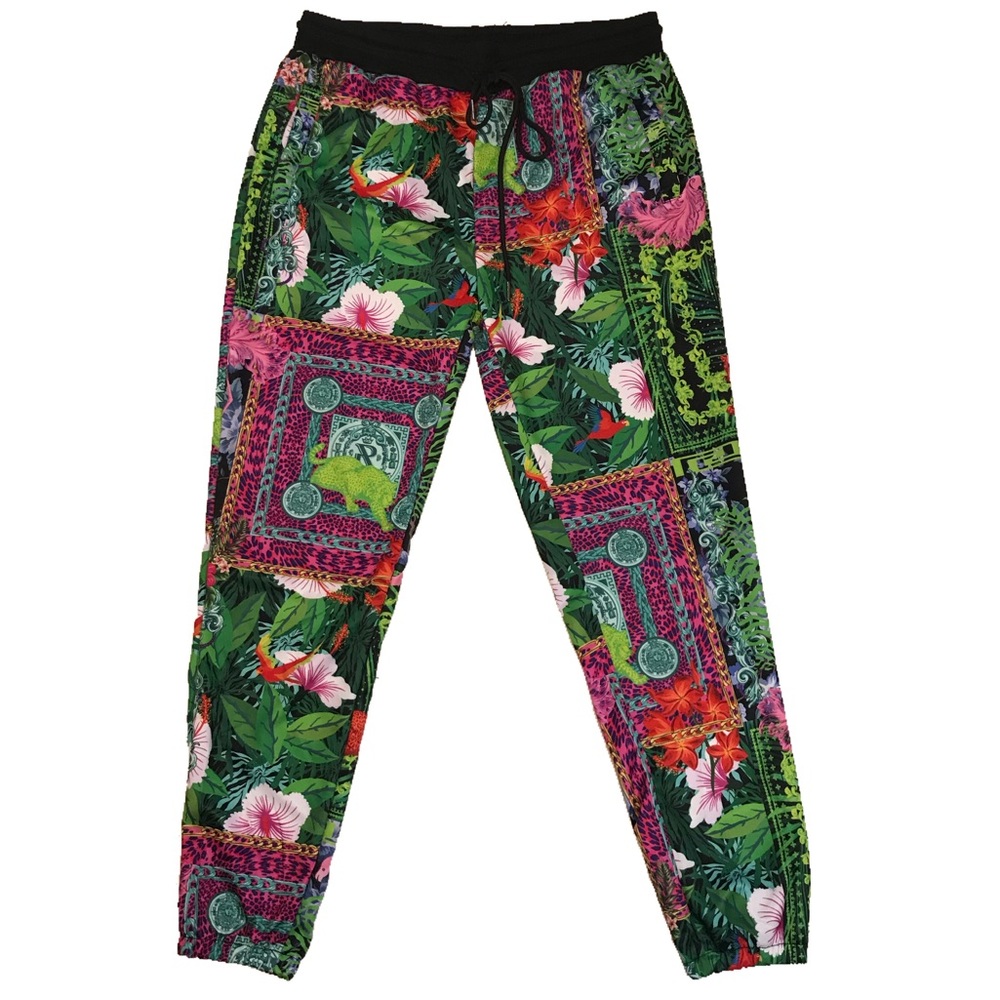 Men’s “Botanical” Track Pants. Sizes small, medium, large, and XL.